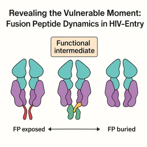 Revealing the Vulnerable Moment: Fusion Peptide Dynamics in HIV-1 Entry