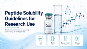 Peptide Solubility Guidelines for Research Use