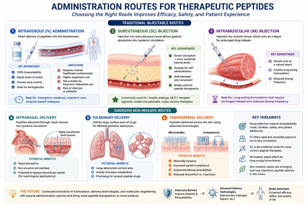 Therapeutic Peptide Delivery Systems: Formulation Strategies, Administration Routes, and Future Technologies(images 2)