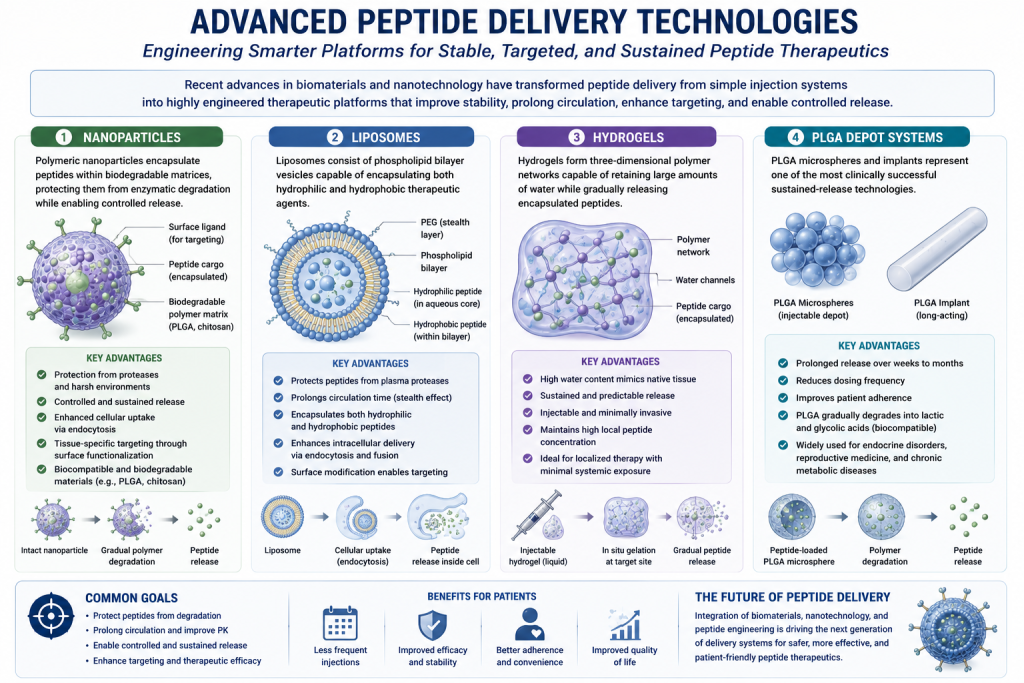Therapeutic Peptide Delivery Systems: Formulation Strategies, Administration Routes, and Future Technologies(images 3)