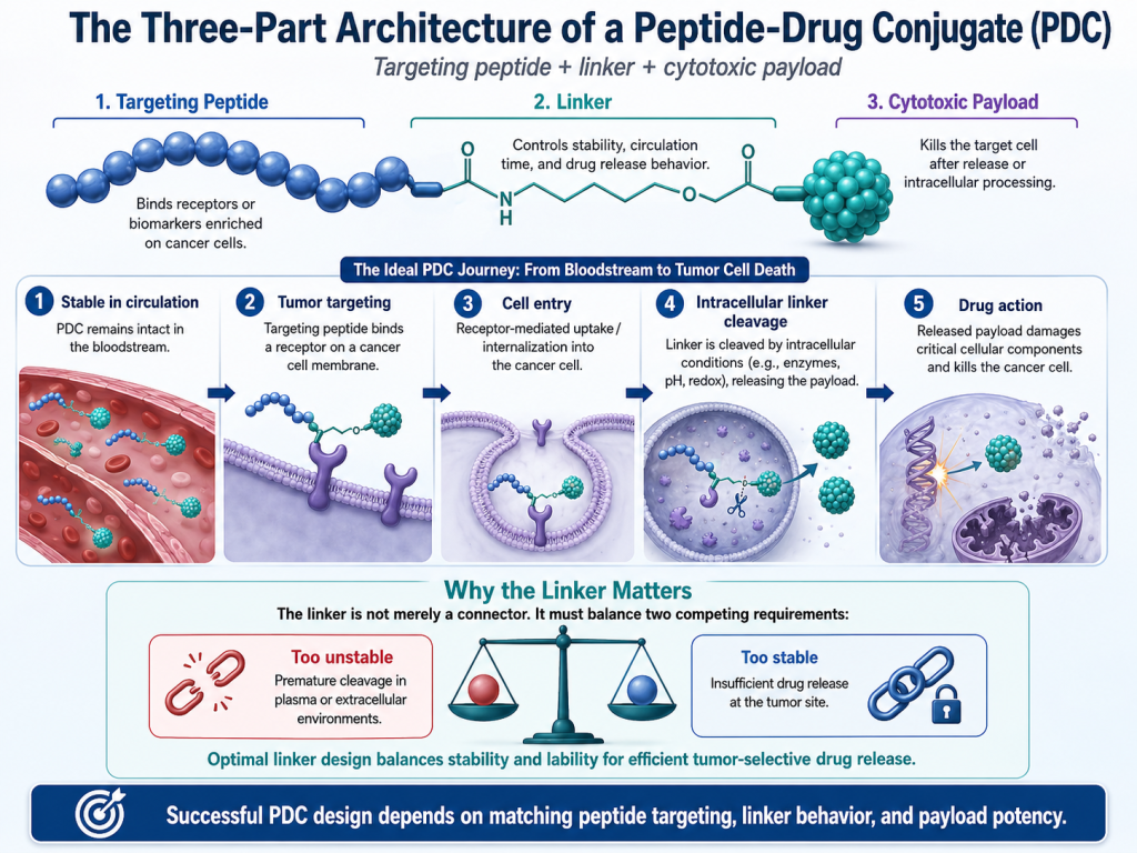 Peptide-Drug Conjugates with Different Linkers for Cancer Therapy(images 1)