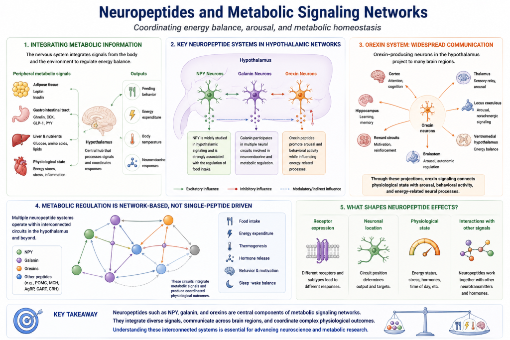 Neuropeptides in Cellular Communication: Signaling Networks, Physiological Regulation, and Research Directions（images 2）