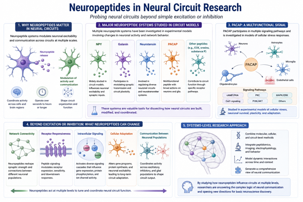 Neuropeptides in Cellular Communication: Signaling Networks, Physiological Regulation, and Research Directions（images 3）